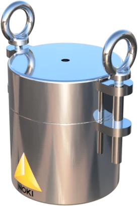 Lead shielded elution container