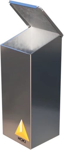 Shielded waste bin, 18 L